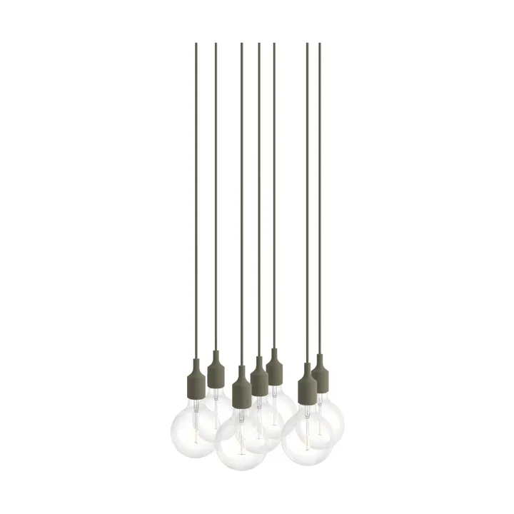 E27 Pendant Cluster 7 riippuvalaisin - oliivi - Muuto