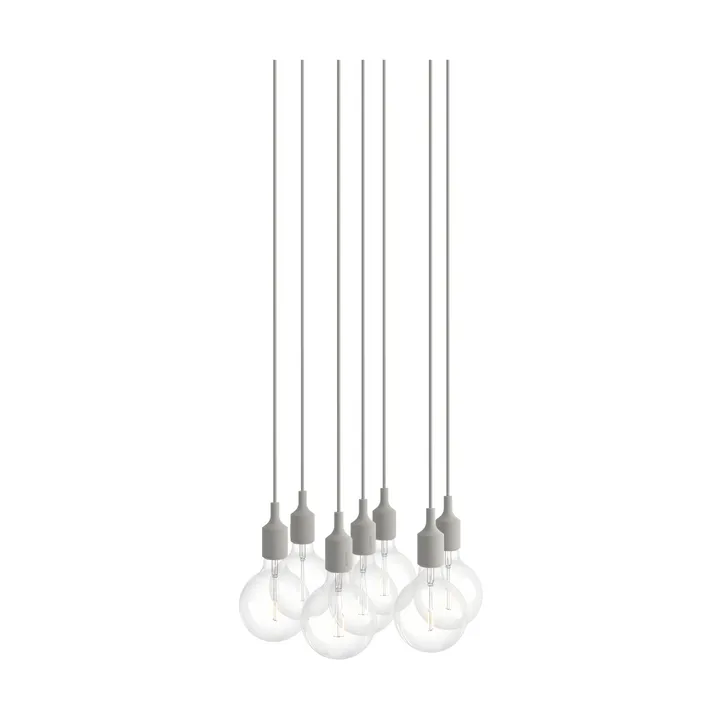 E27 Pendant Cluster 7 riippuvalaisin - vaaleanharmaa - Muuto