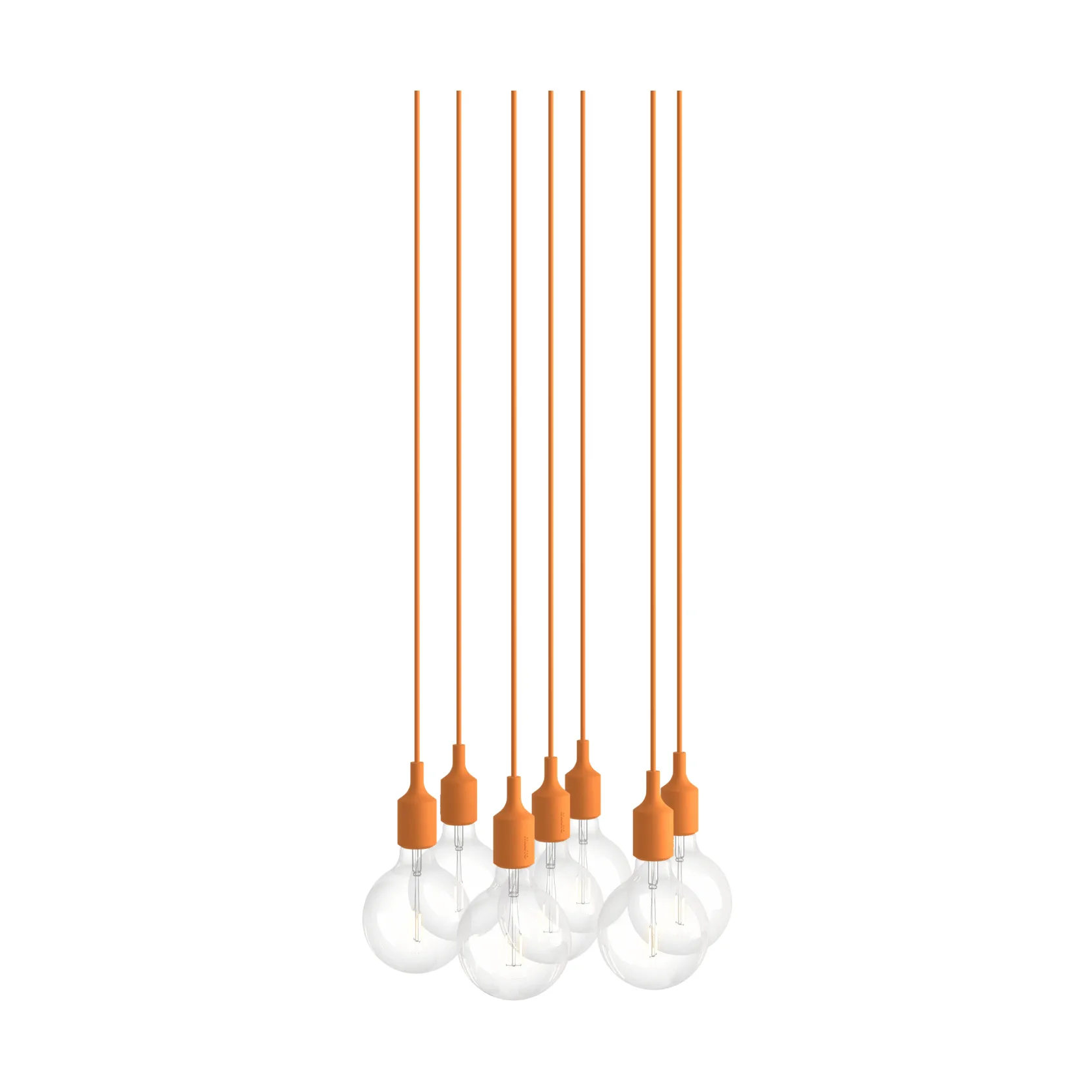 E27 Pendant Cluster 7 riippuvalaisin, Vaaleanoranssi Muuto