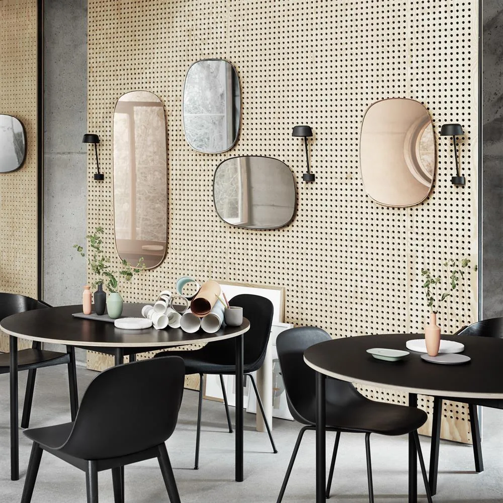 Framed peili, Vaaleanpunainen, 59x44 cm Muuto