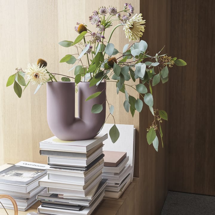 Kink maljakko 26 cm, Dusty lilac Muuto