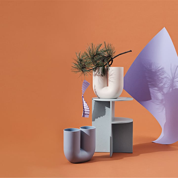 Kink maljakko 26 cm, Dusty lilac Muuto