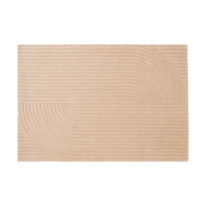 Relevo Rug Quattro villamatto - Light rose, 170x240 cm - Muuto