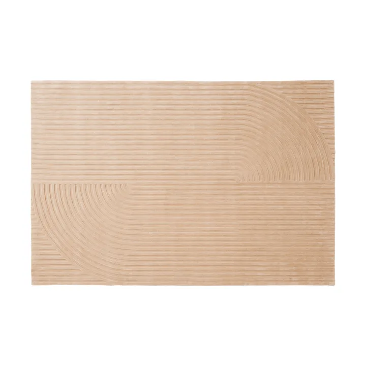Relevo Rug Quattro villamatto - Light rose, 200x300 cm - Muuto