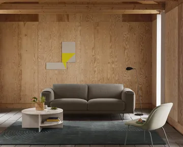 Relevo Rug Quattro villamatto - Off white, 170x240 cm - Muuto