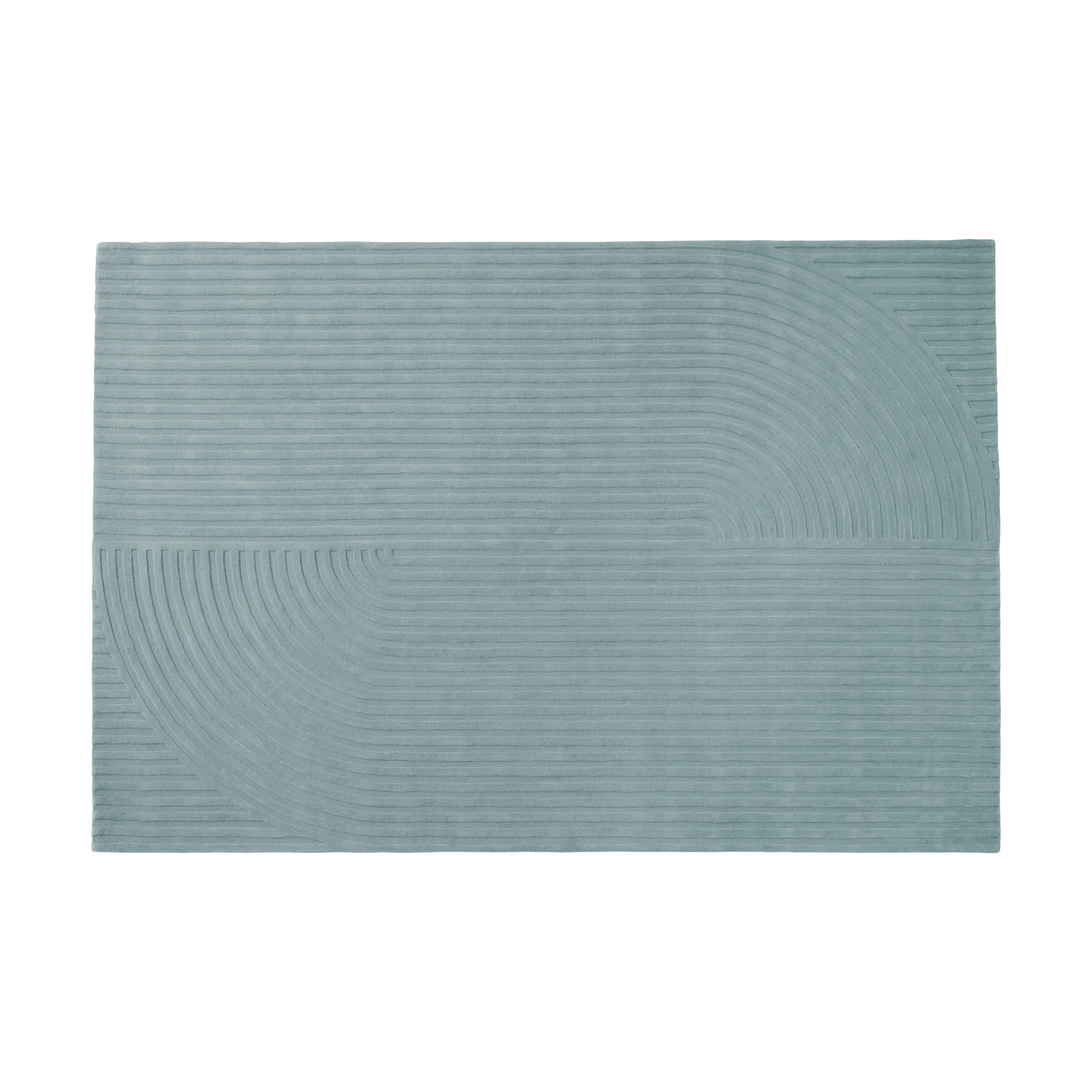 Relevo Rug Quattro villamatto, Sage green, 200x300 cm Muuto