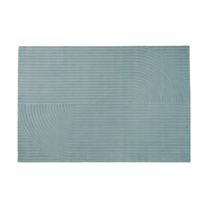 Relevo Rug Quattro villamatto - Sage green, 200x300 cm - Muuto