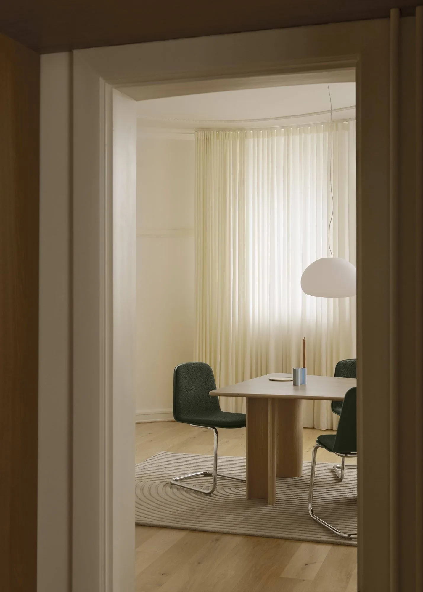 Relevo Rug Quattro villamatto, Sage green, 200x300 cm Muuto