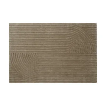 Relevo Rug Quattro villamatto - Taupe, 170x240 cm - Muuto