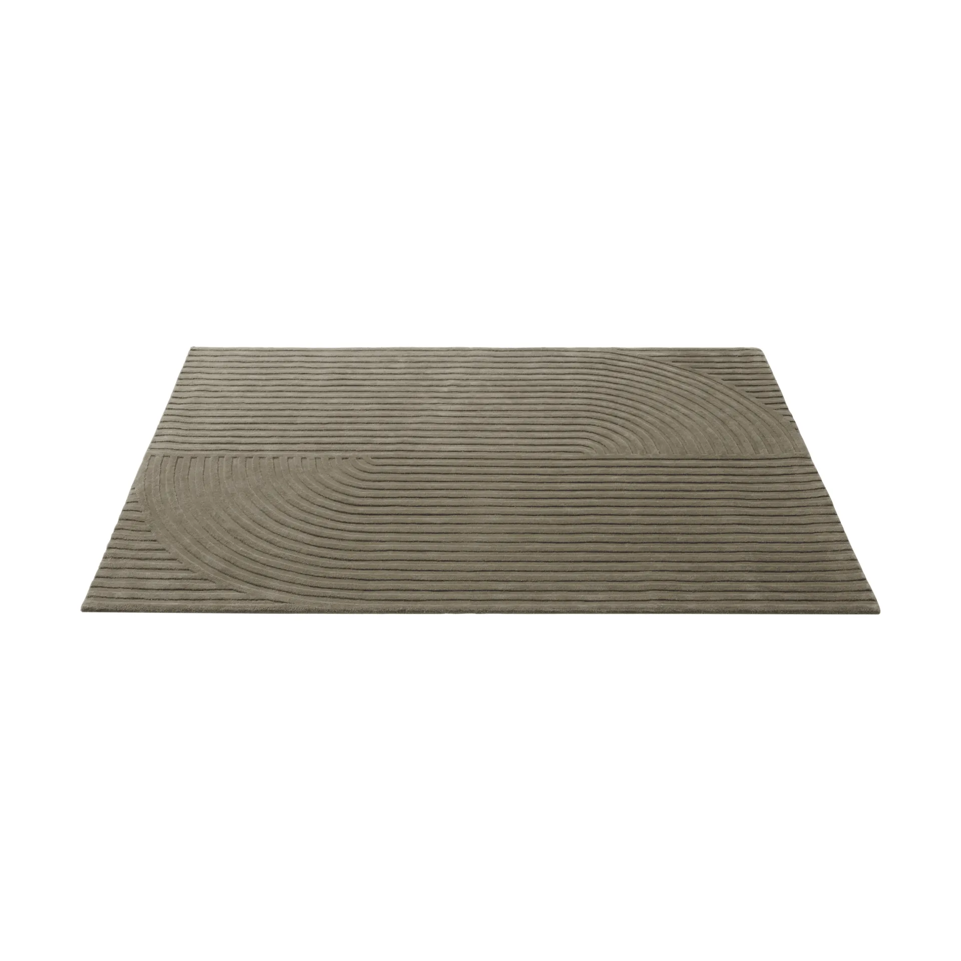 Relevo Rug Quattro villamatto, Taupe, 170x240 cm Muuto