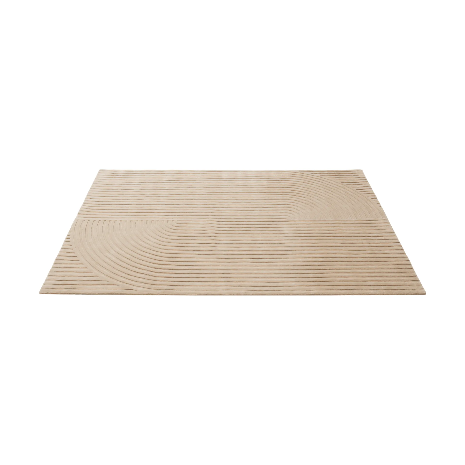 Relevo Rug Quattro villamatto, Vaalea roosa, 200x300 cm Muuto