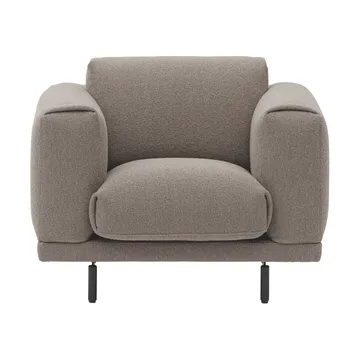 Rest Lounge Chair nojatuoli - Hearth 6-mustat jalat - Muuto