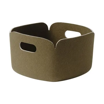 Restore säilytyskori 28x28 cm - Brown green - Muuto