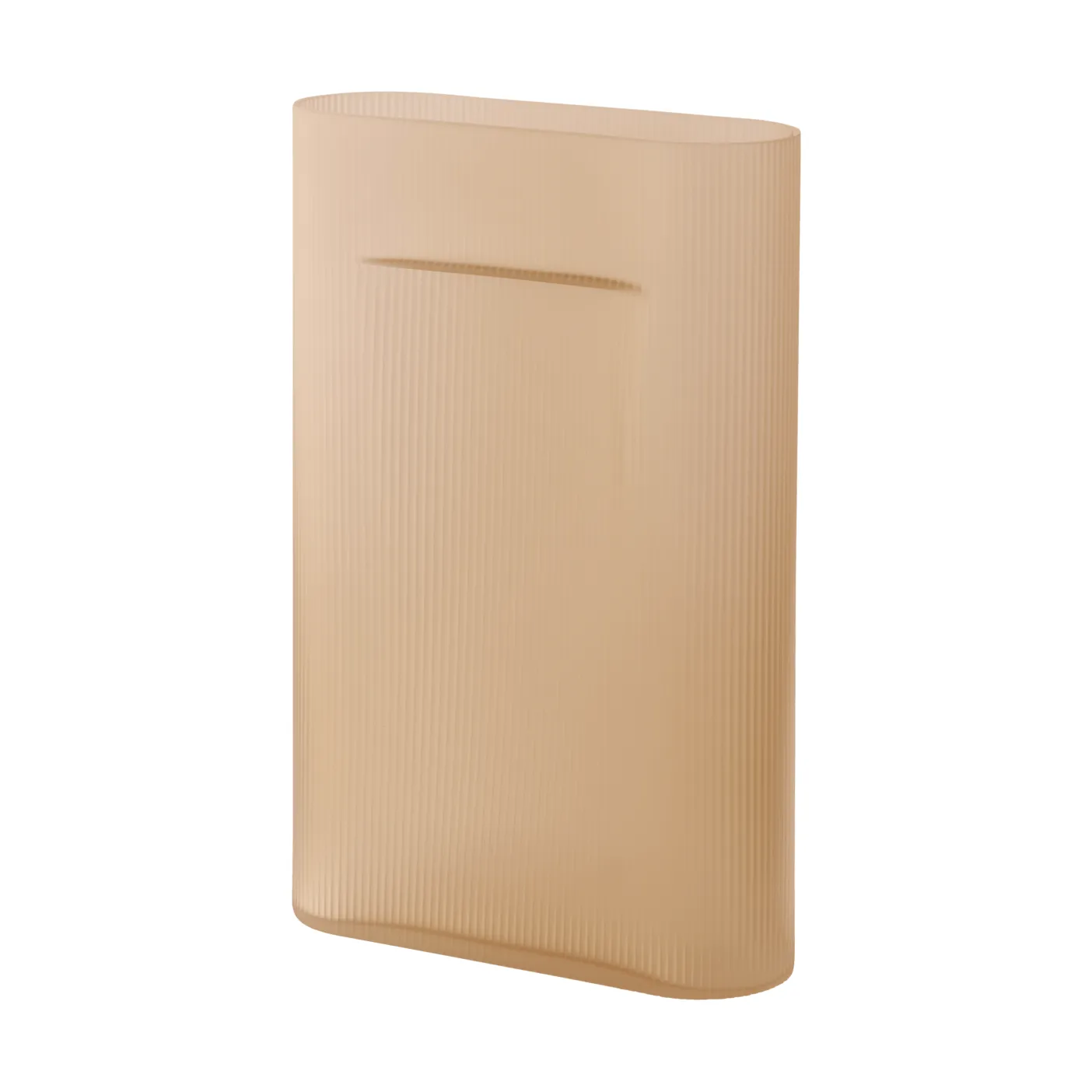 Ridge maljakko huurrettu lasi 48,5 cm, Vaaleanoranssi Muuto
