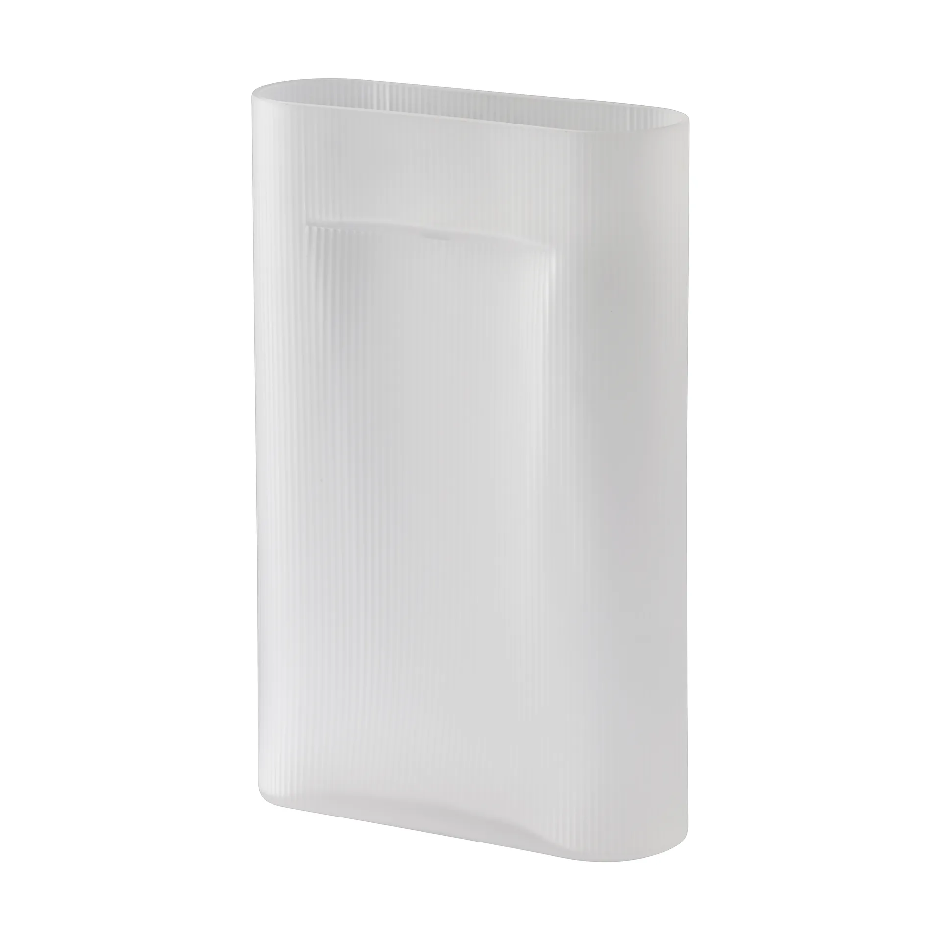Ridge maljakko huurrettu lasi 48,5 cm, White Muuto