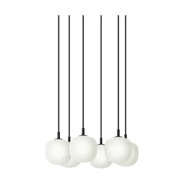 Rime Pendant Cluster 6 riippuvalaisin - Black, Ø12 cm - Muuto