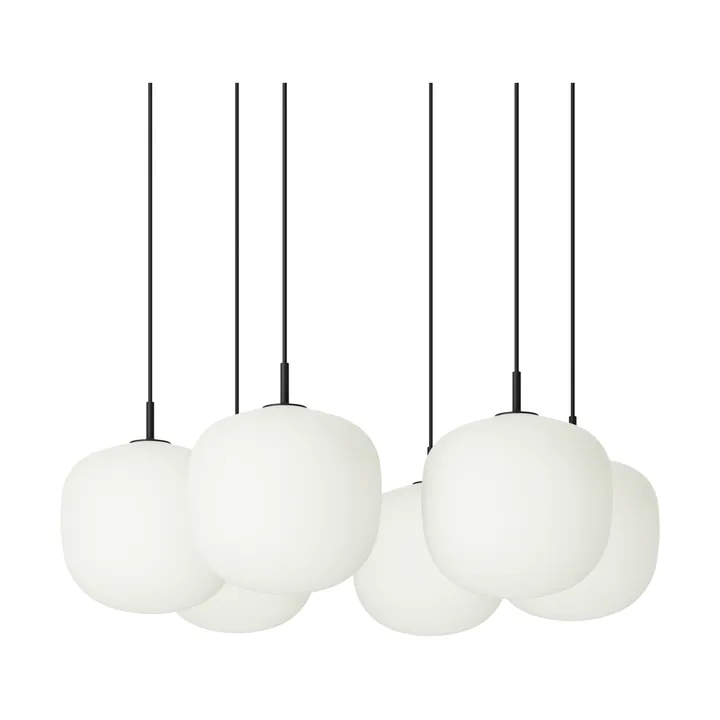Rime Pendant Cluster 6 riipuslamppu - Black, Ø25 cm - Muuto