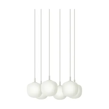 Rime Pendant Cluster 6 riipuslamppu - White, Ø12 cm - Muuto