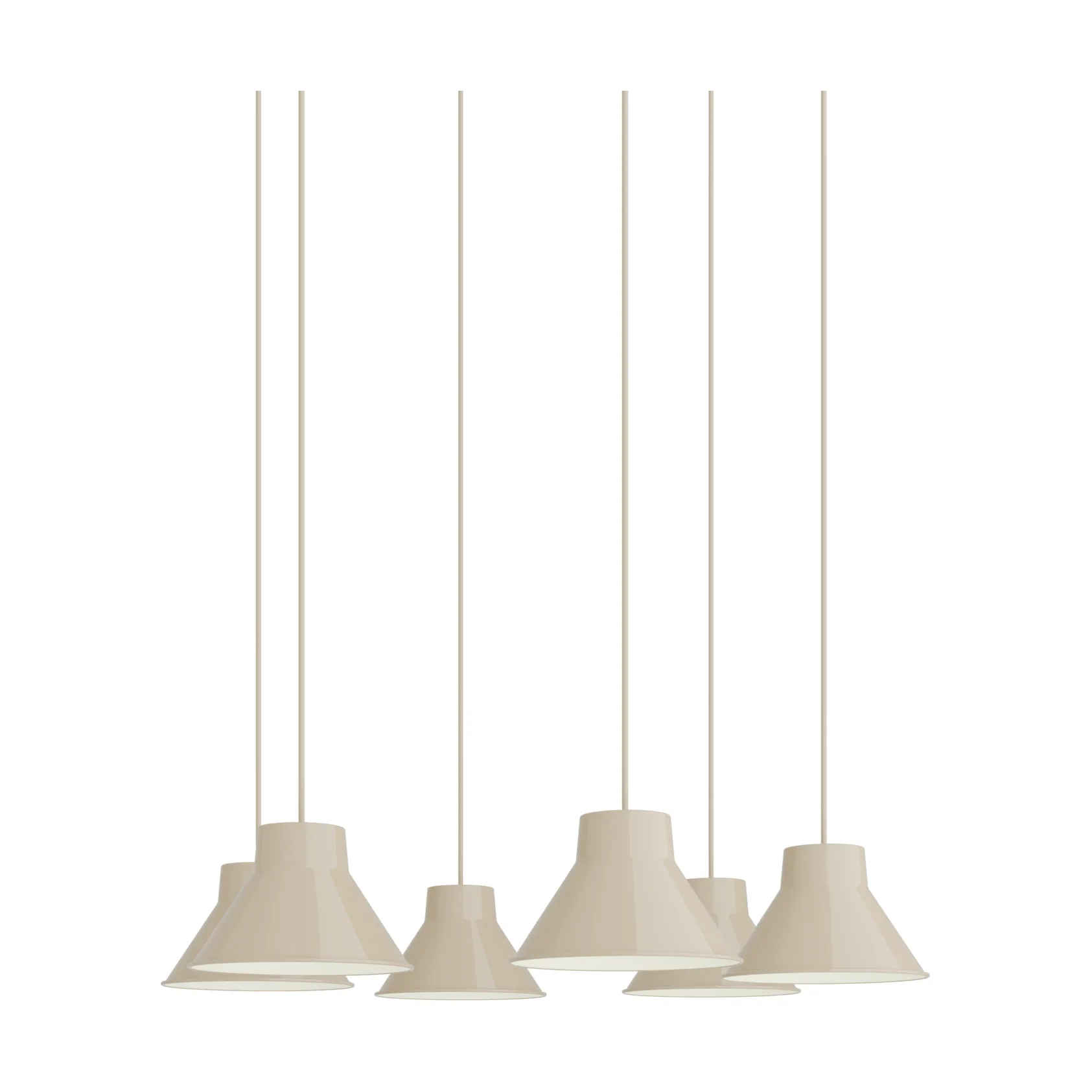 Top Pendant Cluster 6 riippuvalaisin, Hiekka, Ø21 cm Muuto