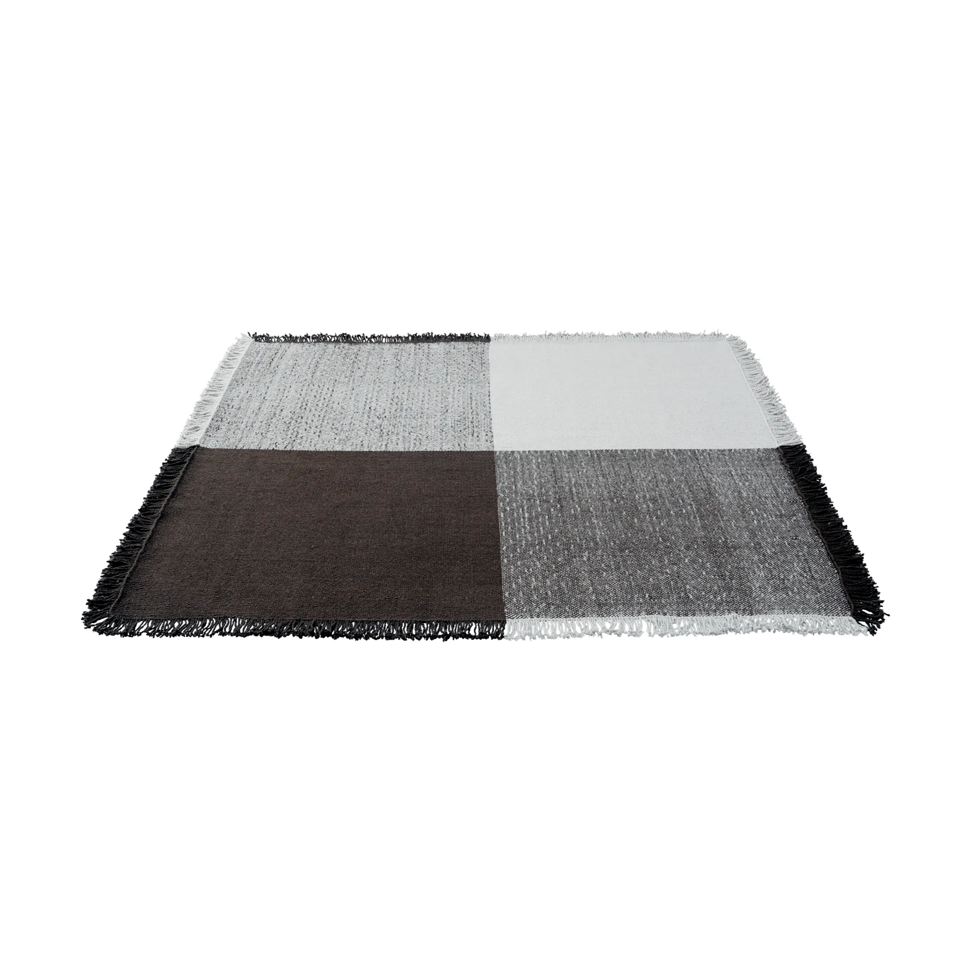Verso villamatto, Cool grey-tummanruskea, 258x258 cm Muuto
