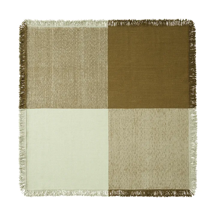 Verso villamatto - Vaalea vihreä-lämmin ruskea, 258x258 cm - Muuto