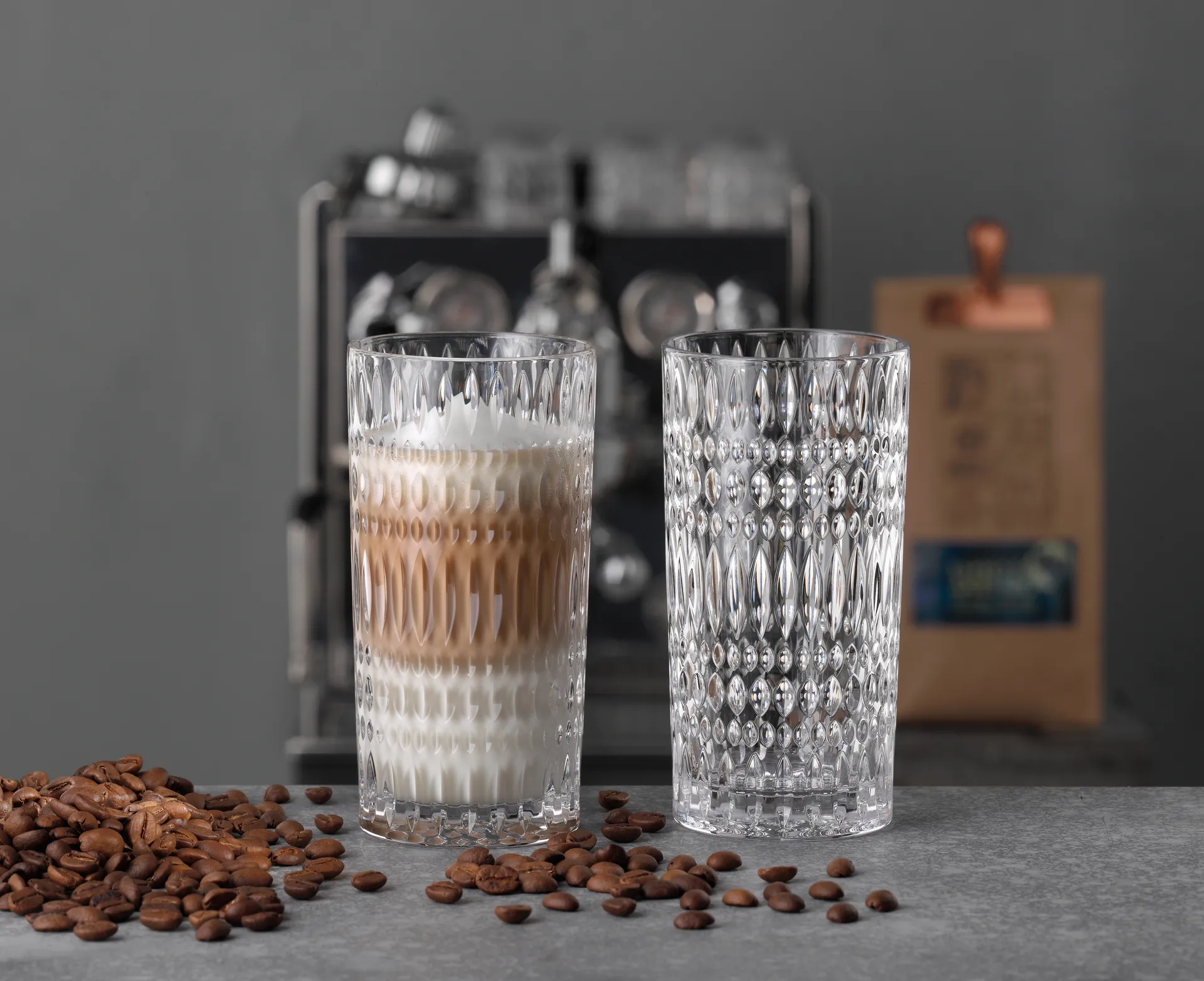 Ethno Barista Latte -lasi 43,4 cl 2-pakkaus, Clear Nachtmann
