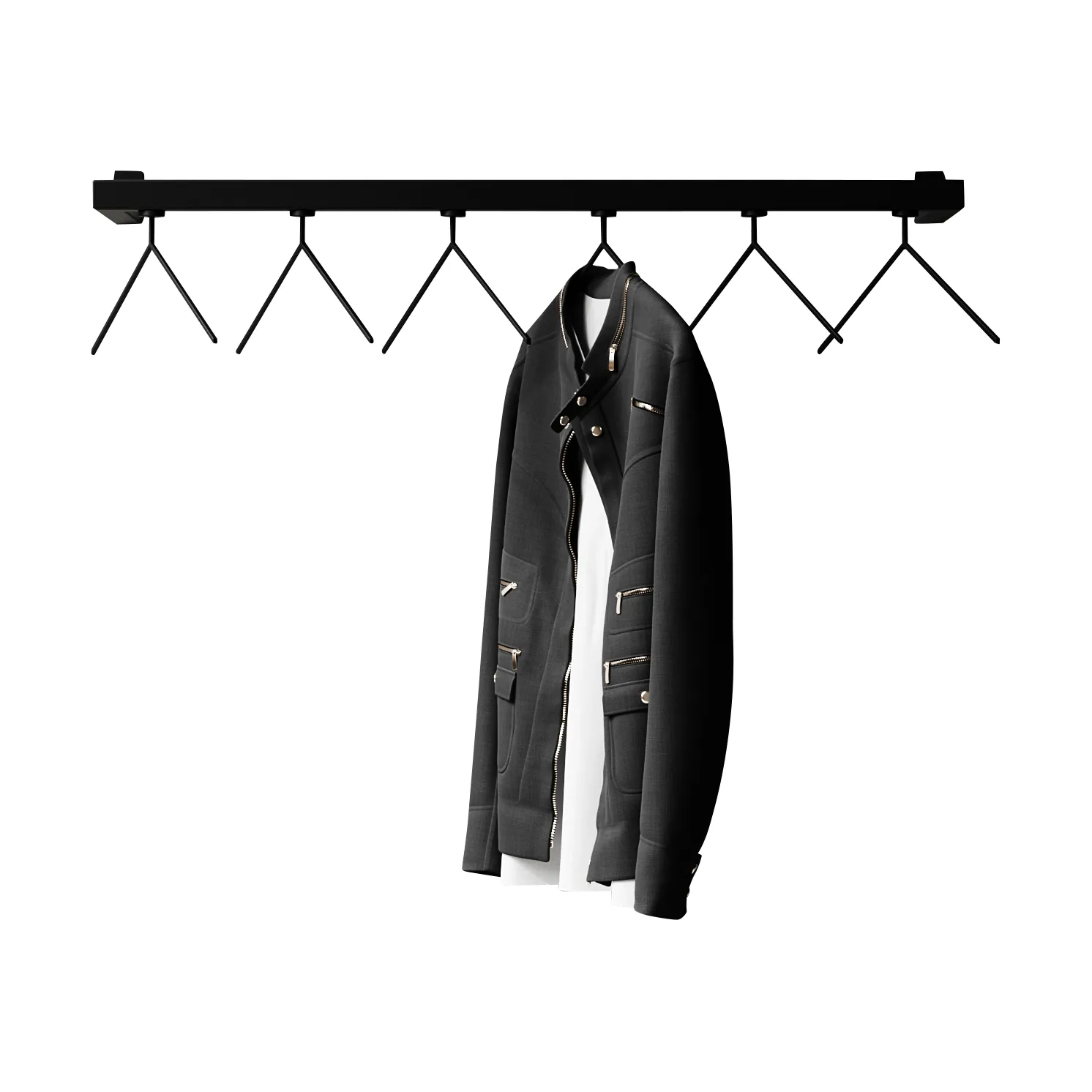 Nichba HangSys vaateripustin, Musta, 100 cm Nichba