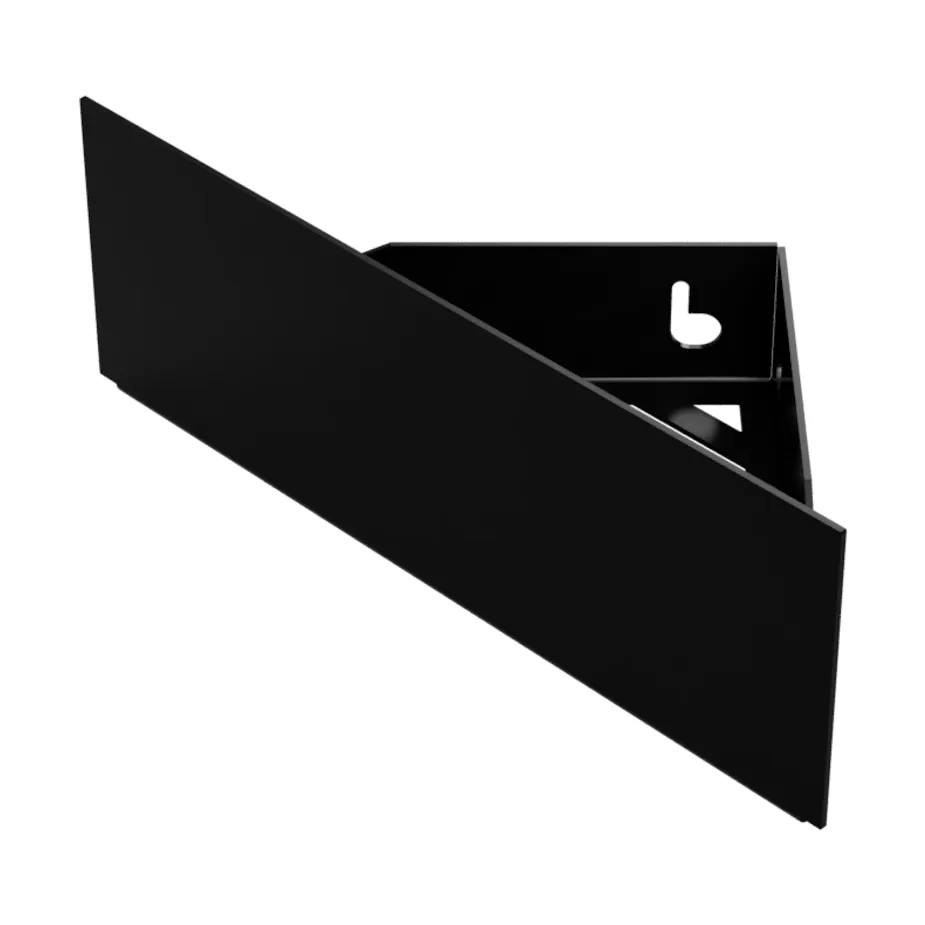 Nichba suihkuhylly, Black, kulma Nichba