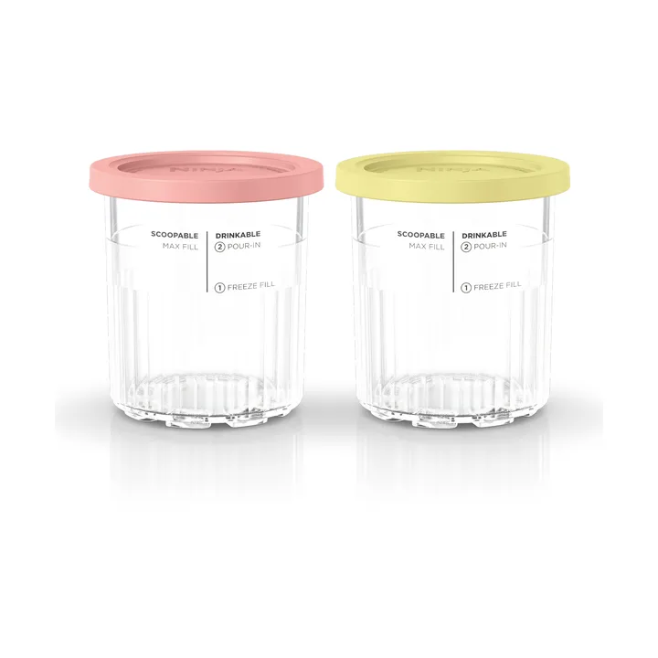 Ninja CREAMi 2 lisäkupit 709 ml NC501EU-malliin - Roosa/keltainen - Ninja