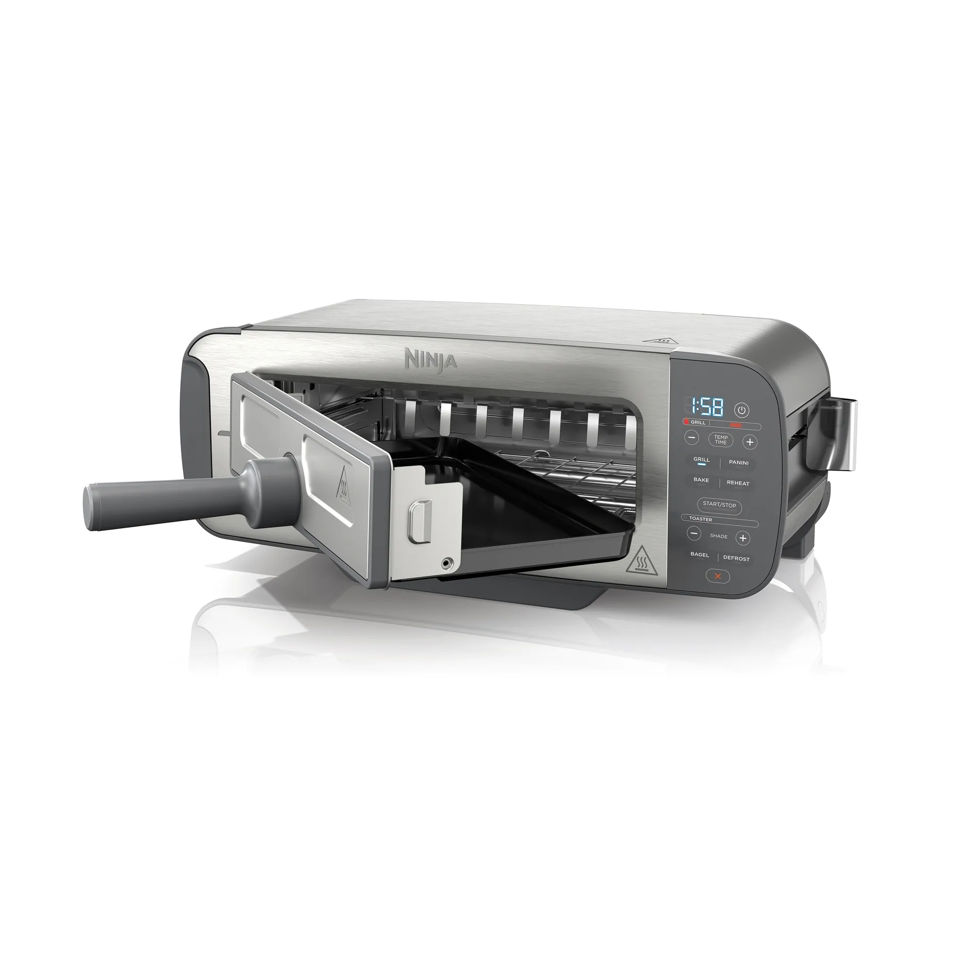 Ninja Foodi grilli ja paniniprässi ST202EU 3‑in‑1, Ruostumaton teräs Ninja