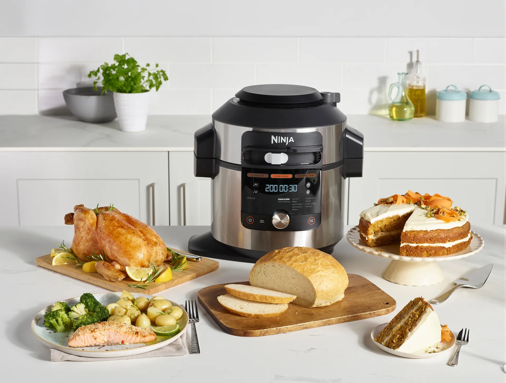 Ninja Foodi OL650 12-in-1 ONE-Lid multicooker 7,5 L, Ruostumaton teräs Ninja