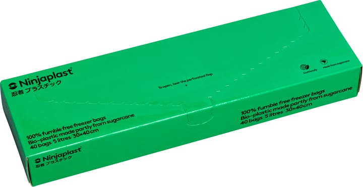 Pakastuspussit bioplasti 5 l 40 kpl - Vihreä - Ninjaplast