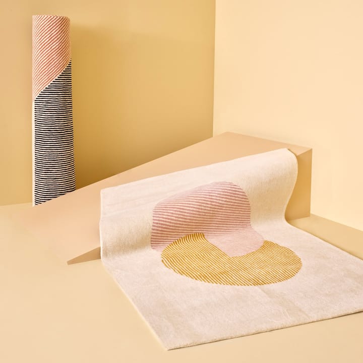 Circles-villamatto, vaaleanpunainen, 170x240 cm NJRD