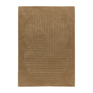 Levels Circles villamatto - Beige, 200x300 cm - NJRD