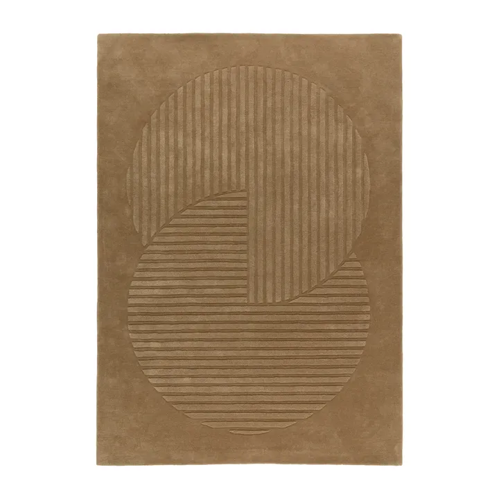 Levels Circles villamatto - Beige, 200x300 cm - NJRD
