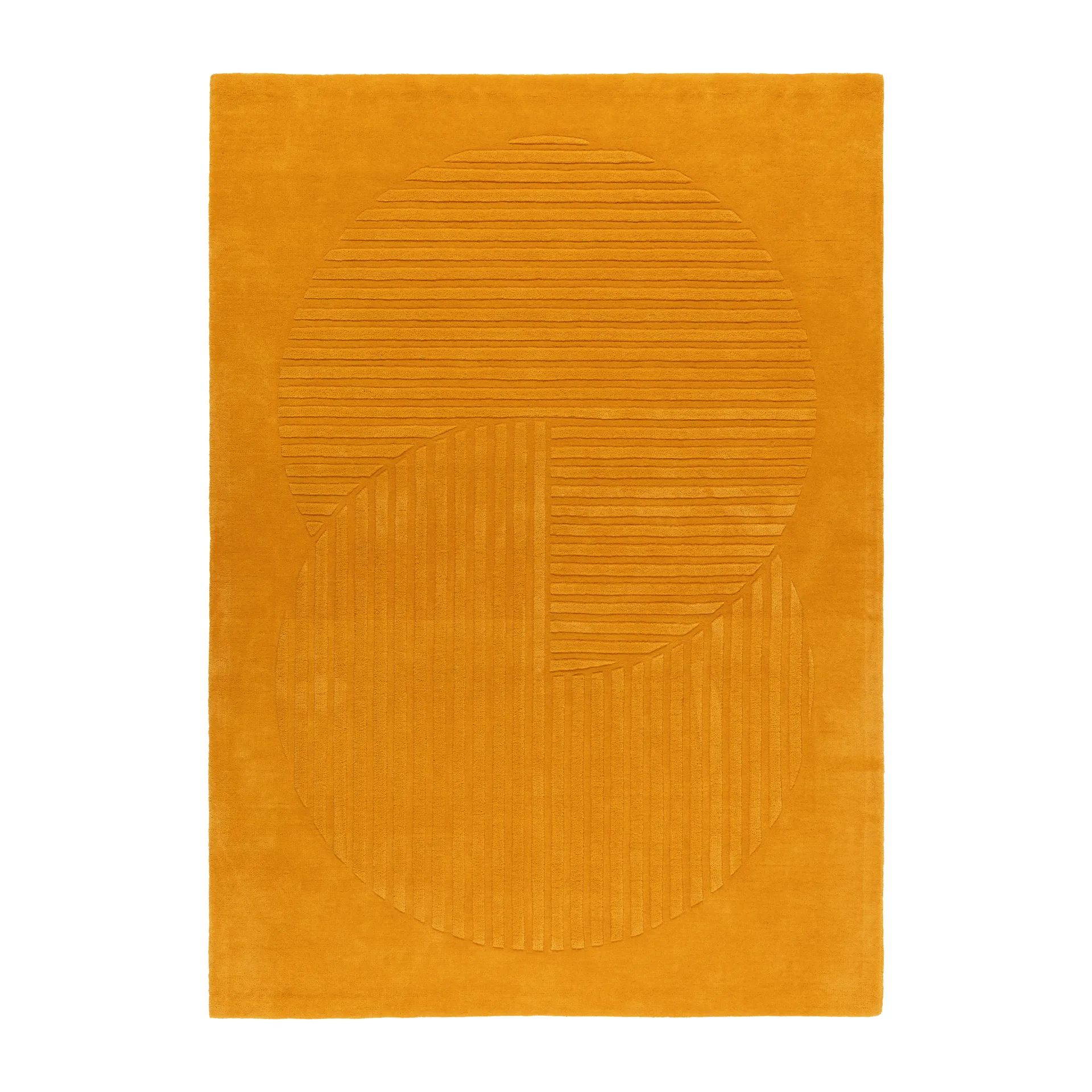 Levels Circles villamatto, Keltainen, 200x300 cm NJRD