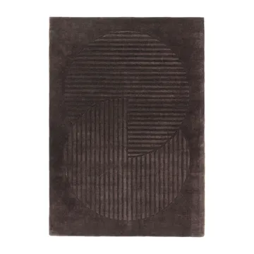 Levels Circles villamatto - Ruskea, 170x240 cm - NJRD