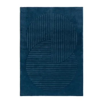 Levels Circles villamatto - Sininen, 170x240 cm - NJRD