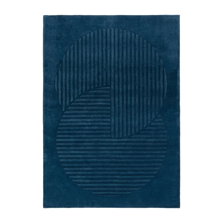 Levels Circles villamatto - Sininen, 200x300 cm - NJRD