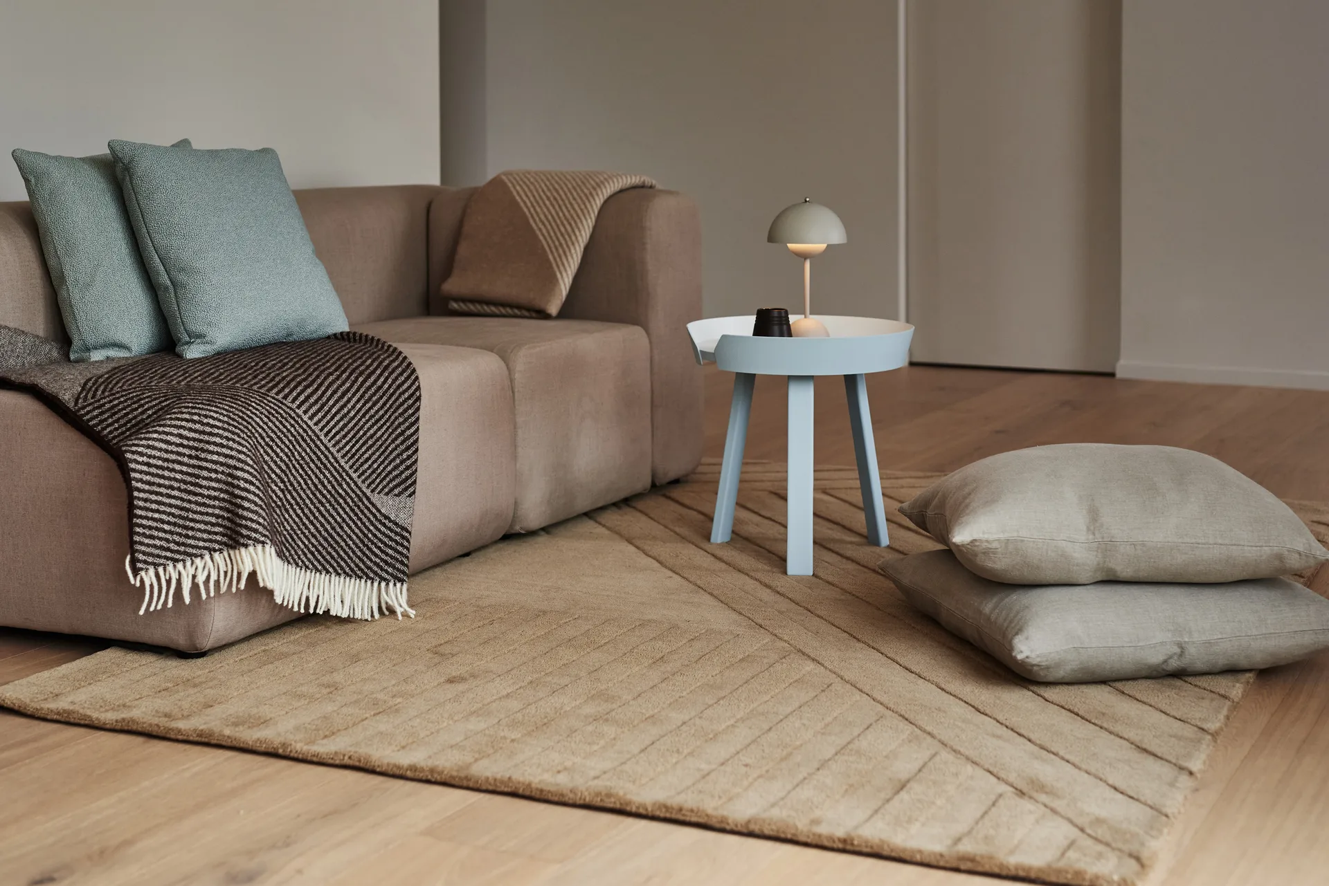 Levels Stripes villamatto, Beige, 170x240 cm NJRD