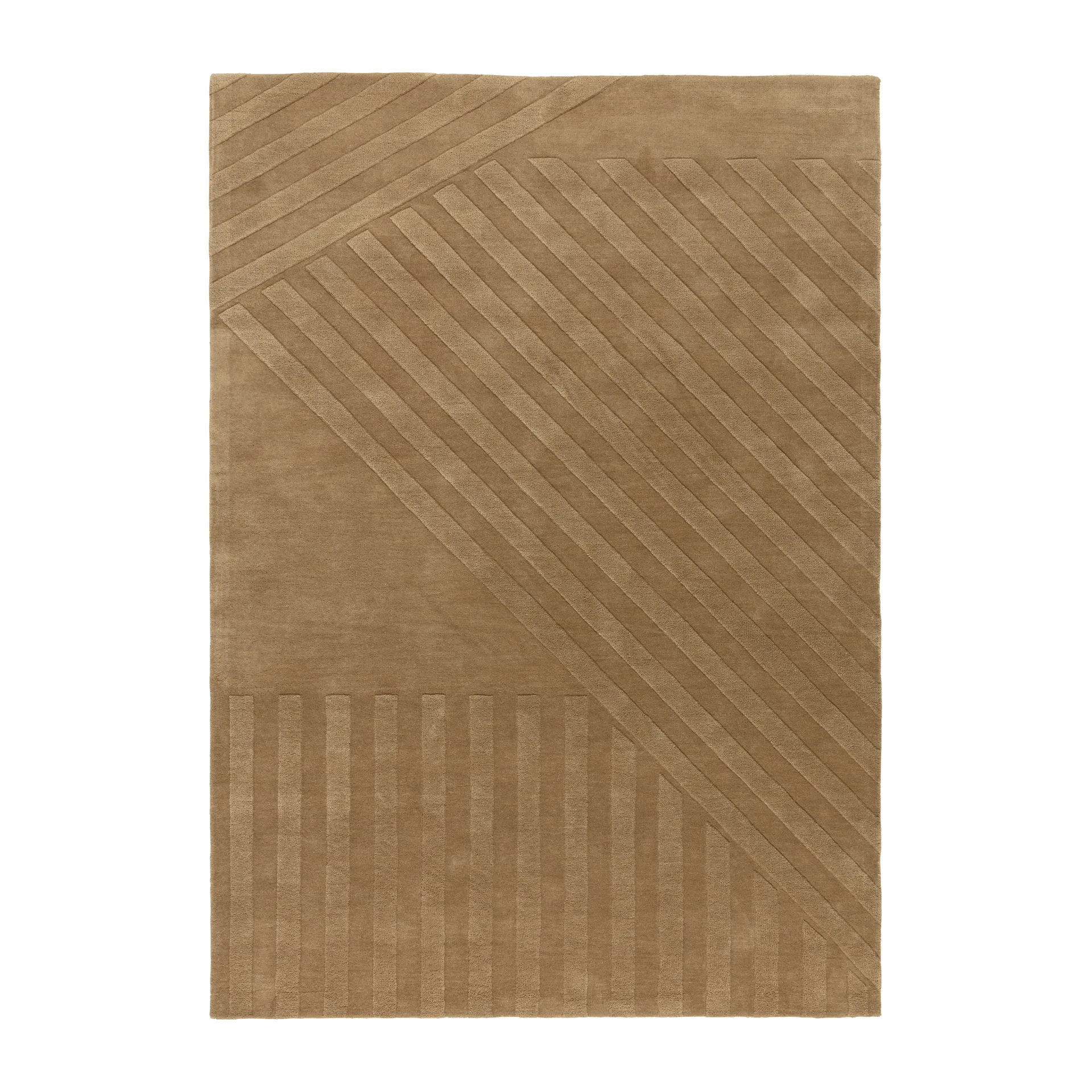 Levels Stripes villamatto, Beige, 170x240 cm NJRD