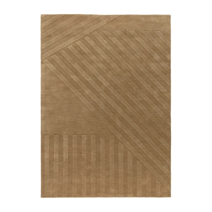 Levels Stripes villamatto - Beige, 170x240 cm - NJRD