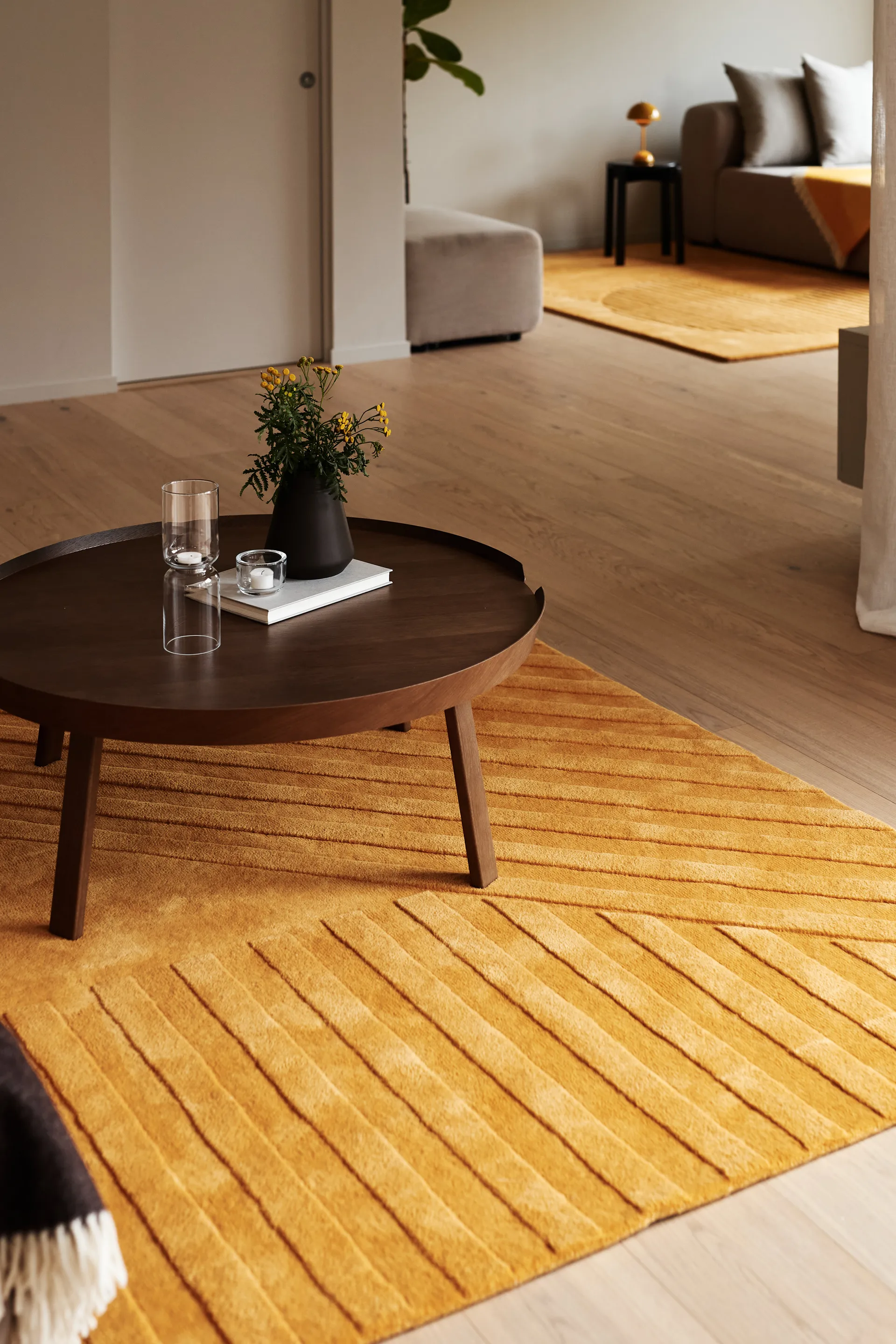 Levels Stripes villamatto, Keltainen, 170x240 cm NJRD