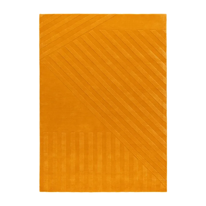 Levels Stripes villamatto - Keltainen, 200x300 cm - NJRD