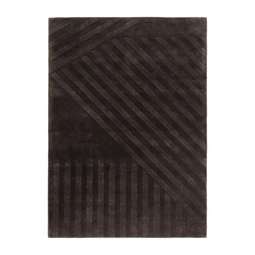 Levels Stripes villamatto - Ruskea, 170x240 cm - NJRD