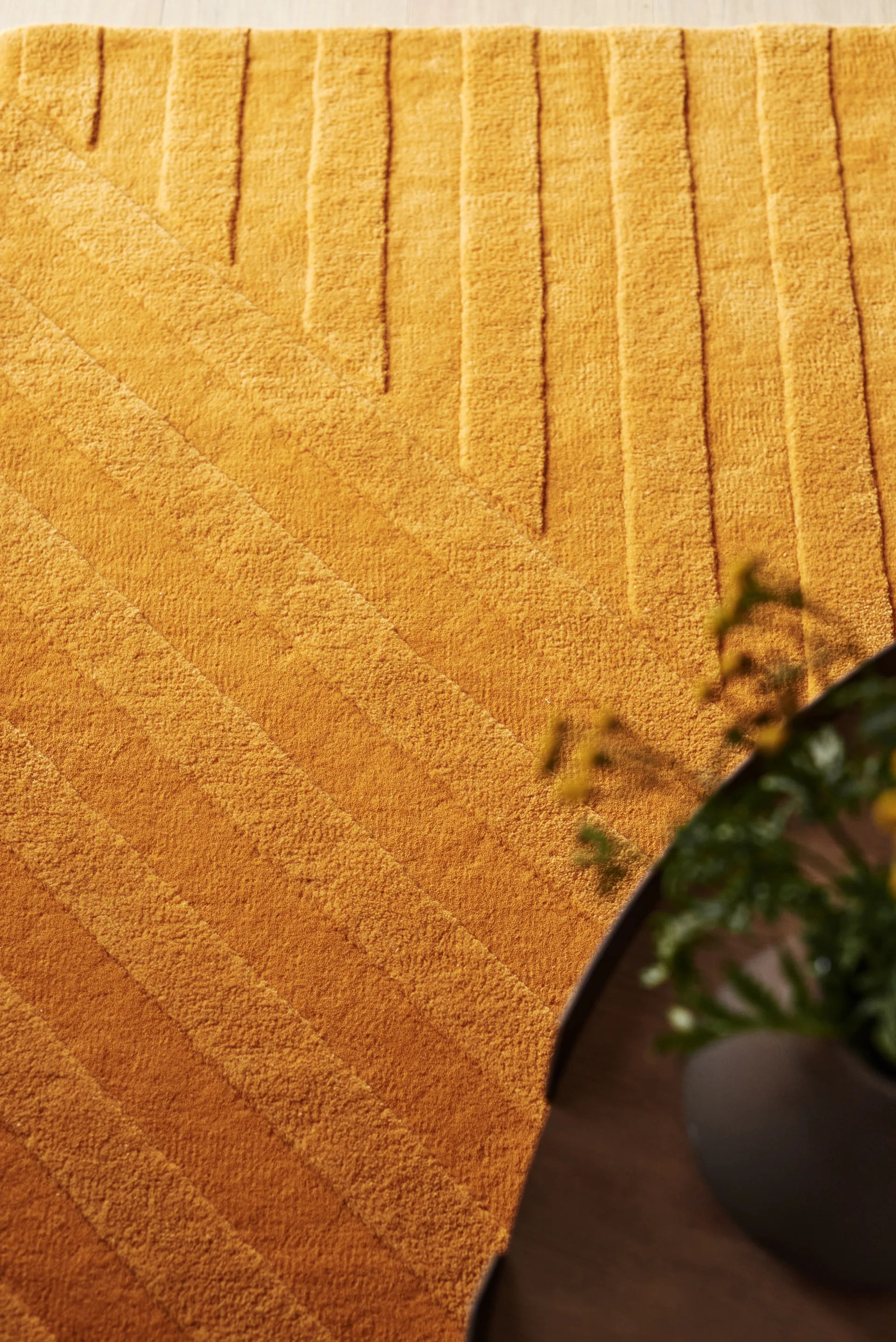 Levels villamatto stripes keltainen, 170x240 cm NJRD