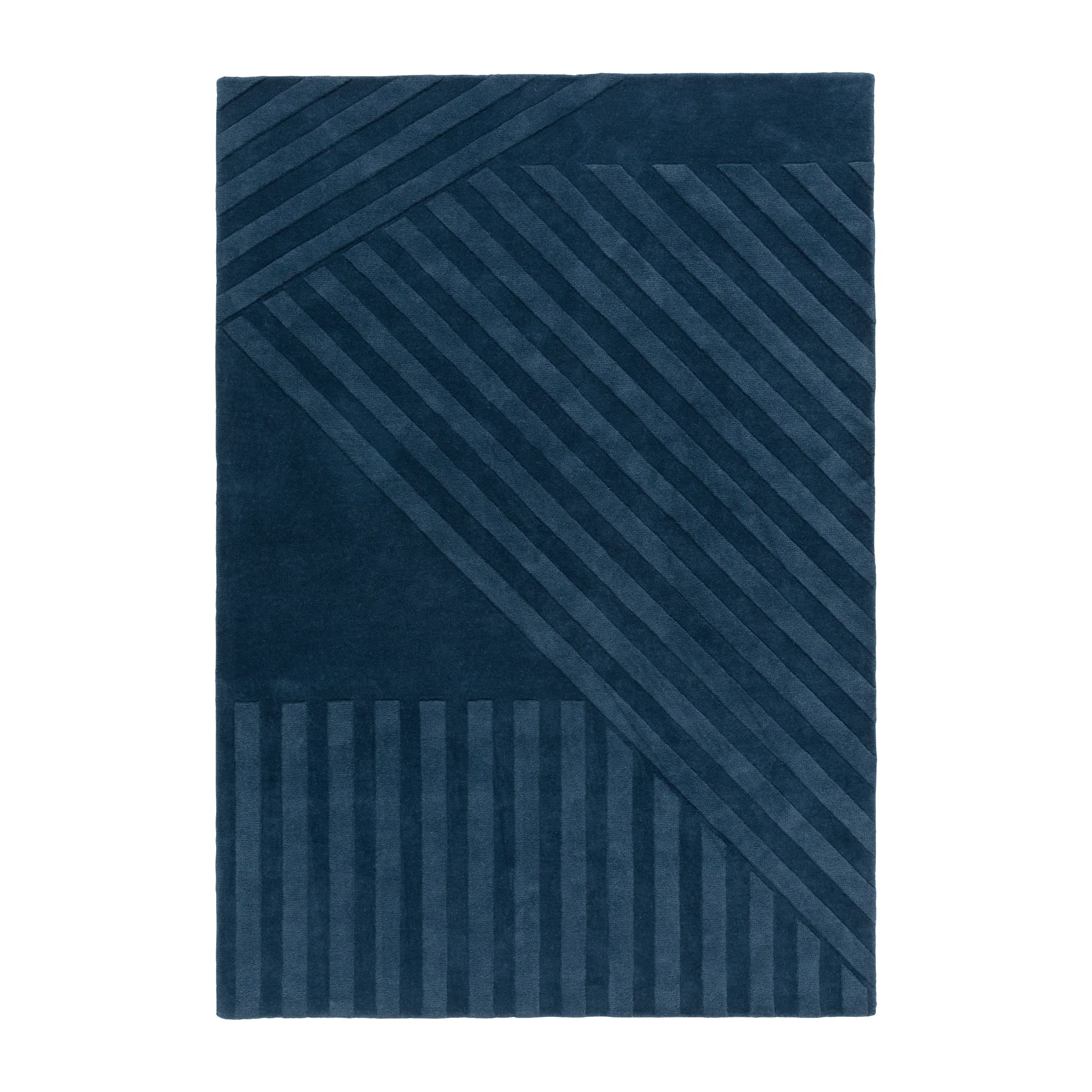 Levels villamatto stripes sininen, 170x240 cm NJRD