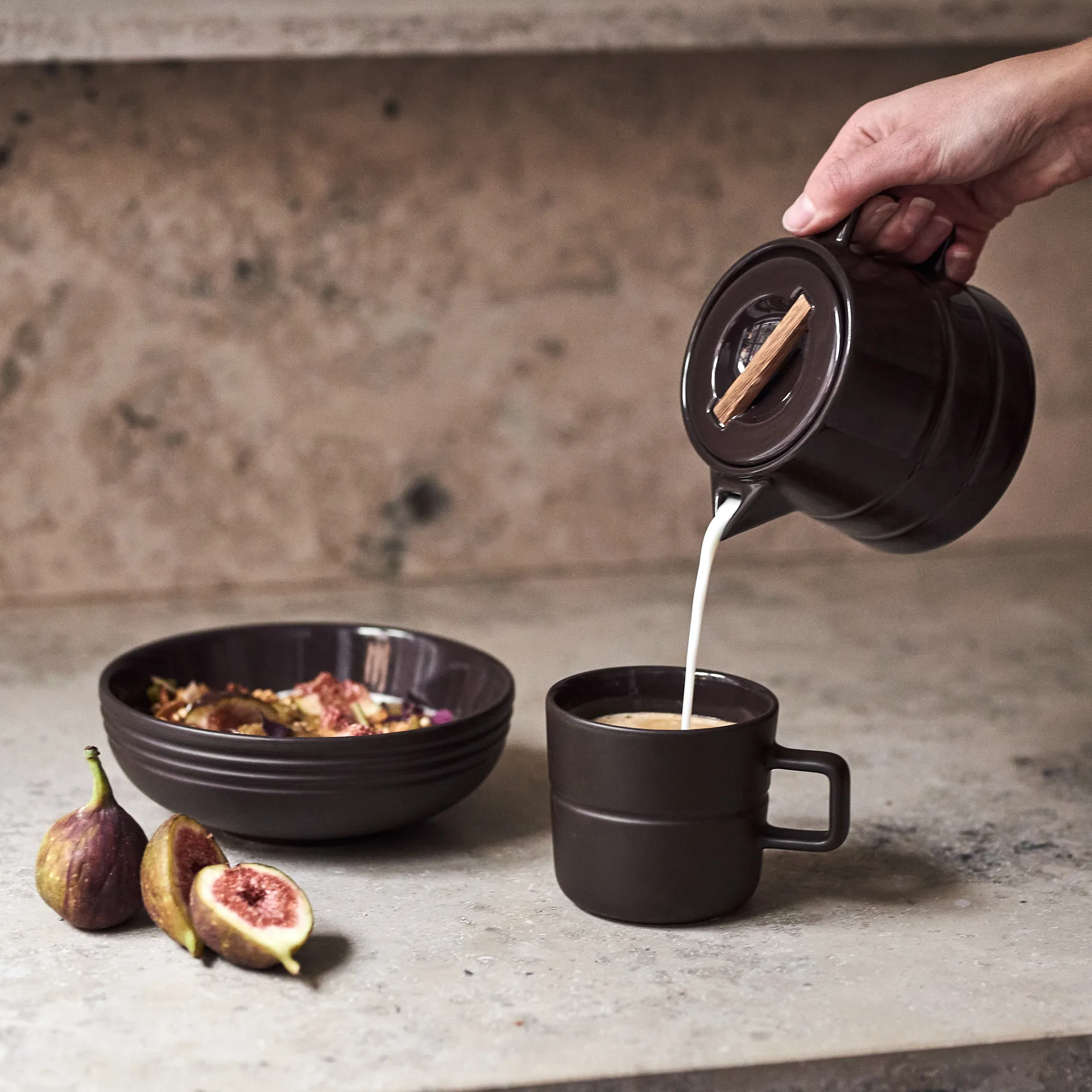 Lines-maitokannu 50 cl, ruskea NJRD