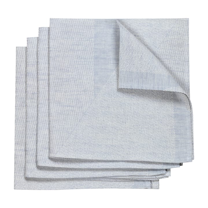 Metric lautasliina 47x47 cm 4-pack - Sininen-valkoinen - NJRD