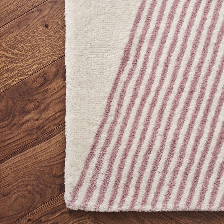 Rectangles-villamatto, vaaleanpunainen, 200x300 cm NJRD